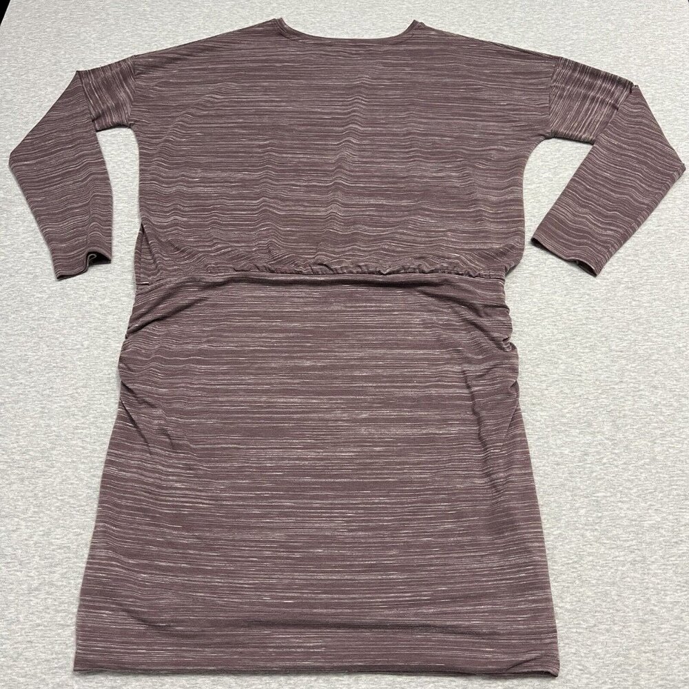 Athleta Avenues Dress Women Extra Large Purple Jersey Tee Soft Cozy Athleisure - Picture 2 of 13
